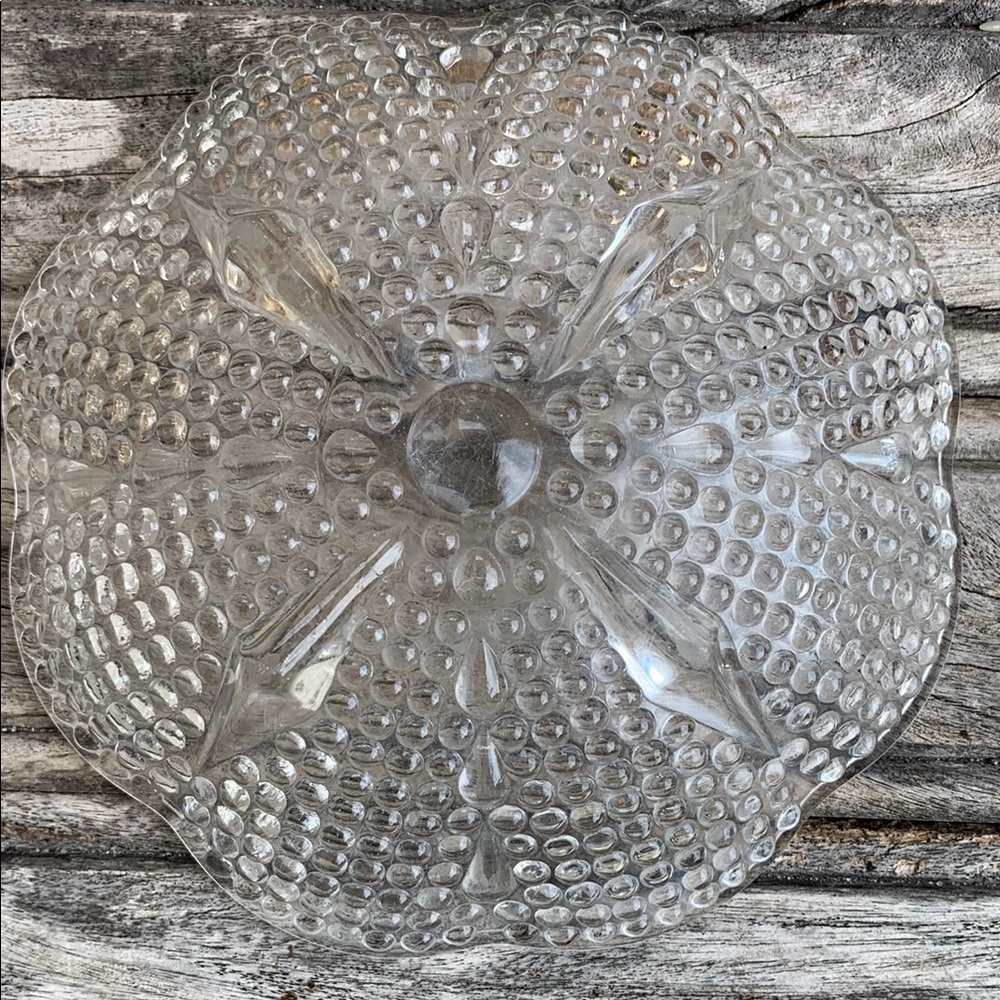 Vintage Hazel Atlas Teardrop Glass Hobnail Bowl - Picture 4 of 9